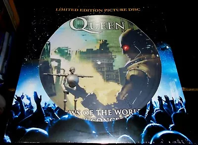 Queen Picture Disc Lp (news Of The World In Concert) New & Sealed • £39.99