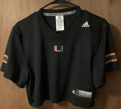 Adidas Miami Hurricanes Cropped Football Jersey • $11.39