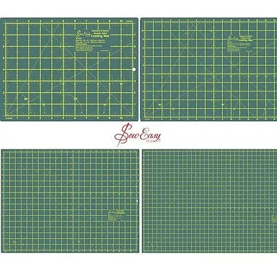 Sew Easy Rotary Cutting Mat Double Sided Imperial & Metric Self Healing Quilting • £31.50