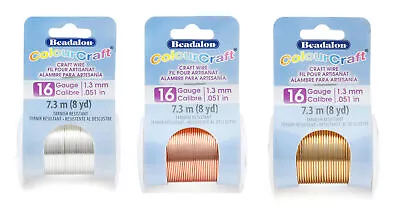 Beadalon® ColourCraft® Dead-soft Copper Wire Tarnish Resistant * Many Colors • £10.99