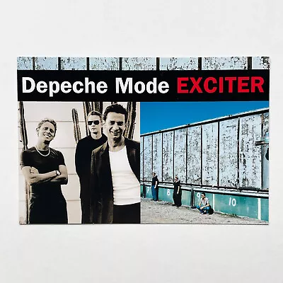 Depeche Mode Exciter Album Tour Promo Card 2001 Dave Gahan Martin Gore Fletch • $4.50