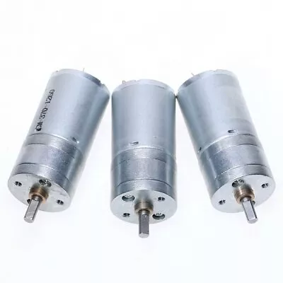 1Pcs 25GA370 Geared Motor DC Motor 6V 12V 24V Electric Gear Motor 4mm Shaft • $6.50