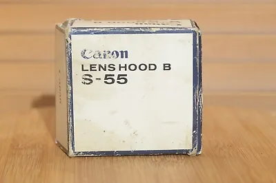 Vintage Canon Lens Hood BS-55 In Original Box For Canon FD Lenses • £40