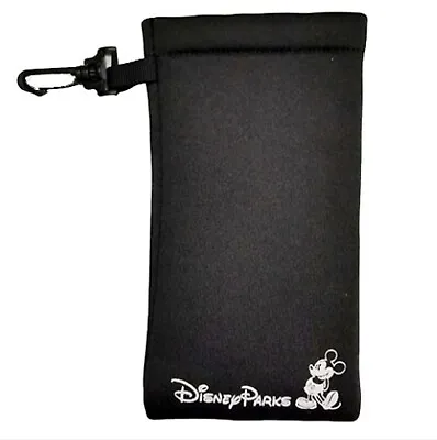 Disney Parks Black Neoprene Mickey Mouse Sunglass Case NEW • $18.95