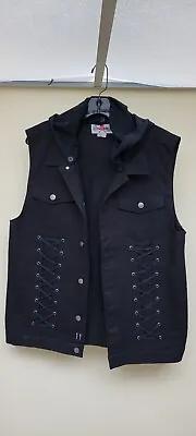 Tripp NYC Royal Bones Vest W/hoodie Mens Large Gothic Punk Hot Topic  • $60