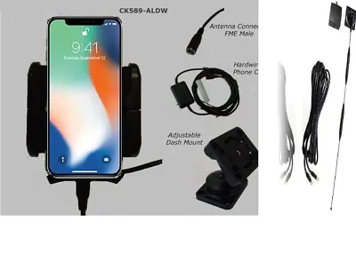 IPhone X  XS XR In-car Cradle + 5db On-glass Antenna  IPhone 11 X XR XS Car-kit • £129.52