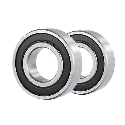 2 Pcs Premium 6007 2RS ABEC3 Rubber Sealed Deep Groove Ball Bearing 35x62x14mm • $11.99