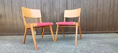 Designer Stacking Chair 60s Dining Room Chair Vintage Plywood 60er 1/32 • $70.30