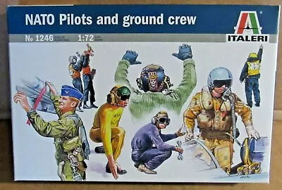£10 • Buy Italeri Nato Pilots And Ground Crew 1:72 Scale Model Soldiers Airmen Machanics