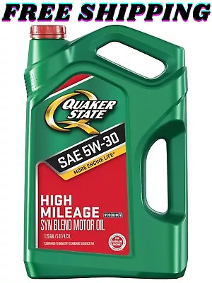 Quaker State High Mileage 5W-30 Synthetic Blend Motor Oil For Vehicles Over 75K • $17.90