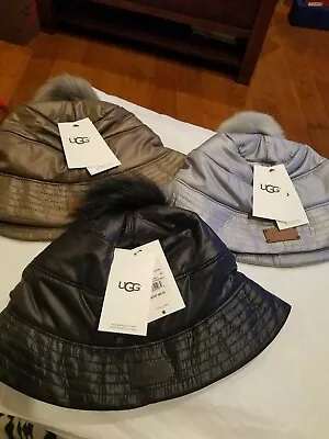 Ugg Ladies All Weather Bucket Hat With Pom Small/medium NWT $85 • $51