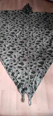 Turkish  Army 1970 S Duck Hunter Camo Shelter Half  Zeltbahn Poncho Rare 3 • £126.51