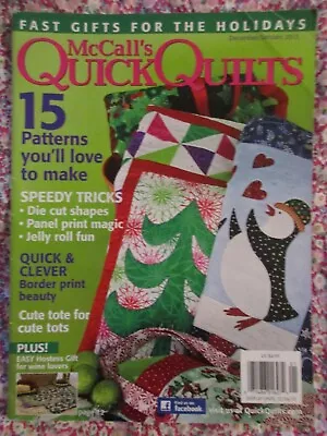 McCall's Quick Quilts Magazine DEC/JAN 2013 • $2.50