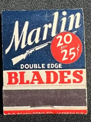 Vintage Matchbook -marlin Blades - The Marlin Firearms Co - Unstruck Beauty! • $14.99