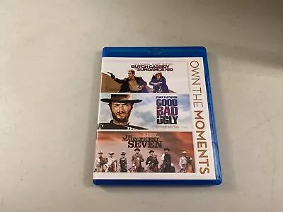 Butch Cassidy / The Good The Bad The Ugly / Magnificent Seven 3-disc Blu-ray • $7.99