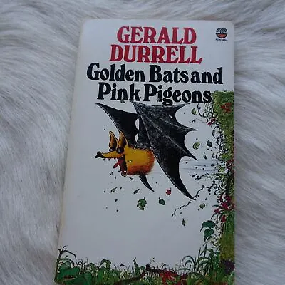 Vintage Gerald Durrell GOLDEN BATS AND PINK PIGEONS Book 1979  • $17.39