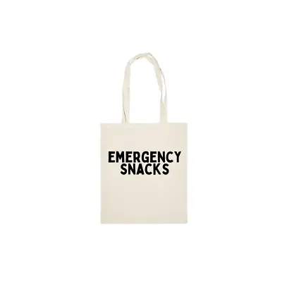 Emergency Snacks | Tote Bag | Multiple Colour Options | Canvas Material • £10