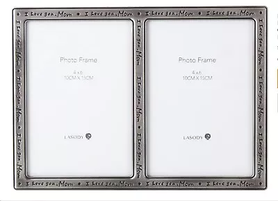 I Love You Mom Handwriting Photo Frame 2 Picture 4x6 Brand New • $15.99