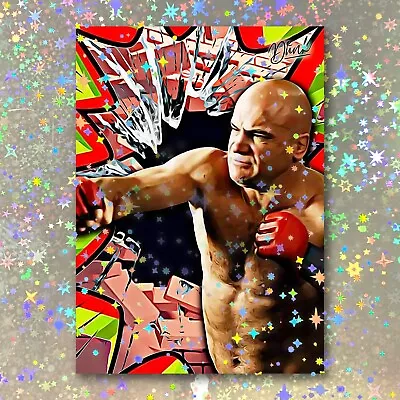 Bas Rutten Holographic Knockout Sketch Card Limited 1/5 Dr. Dunk Signed • $29.99