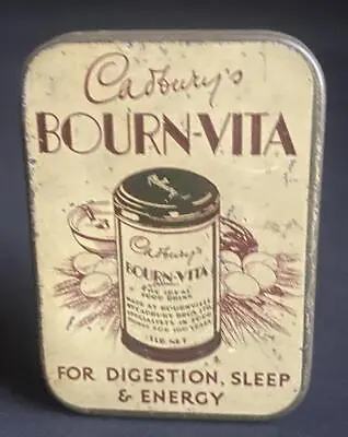 Cadburys Bourn Vita Digestion Sleep Energy Confectionery Shop Advertising Tin • £44.50