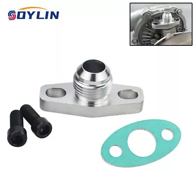 AN10 Turbo Oil Return Drain Flange Adapter Kit For Garrett GT28 GT30 GT35 T25 • $9.99