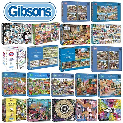 Gibsons Quality Jigsaw Puzzle Selection 500 And 1000 Pieces Brand New  • £11.50