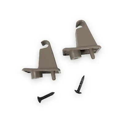 1995-1999 Chevy GMC Suburban Yukon Tahoe Sun Visor Clip Brown Pair W/ Screws • $18.95