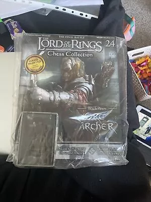 Eaglemoss Lord Of The Rings Chess Set No. 24 Orc Archer Figure And Magazine • £10