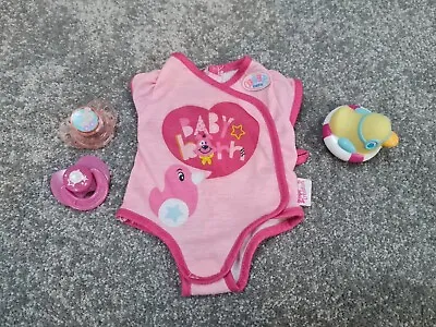Baby Born Zaph Creation Doll Bundle Two Bottles Bath Duck Body Suit • £15
