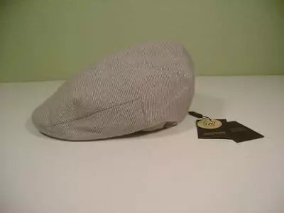 NEW Mossant Cotton Ivy Classic 5 Point Driver Hat Handmafe Gray.Sz:L • $29.99