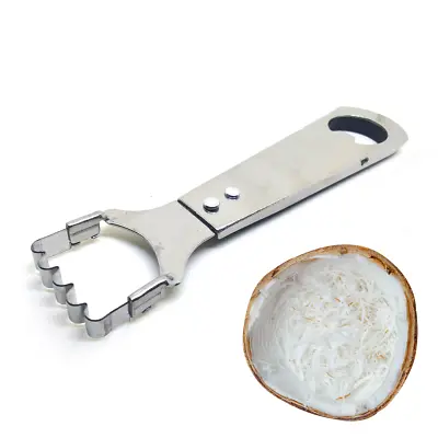 Coconut Grater Scraper Vintage Food Shredder Food Kitchen Tools Stainless No. • £8.39