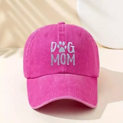 Vintage Dog Mom Baseball Cap Casual Unisex Sun Hat For Sports & Outdoor Wear New • $18.98