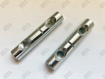 Ikea Cross Dowel Barrel Nut Dual End Sleeve Part # 110912 (2 Pack) - NEW • $11.99