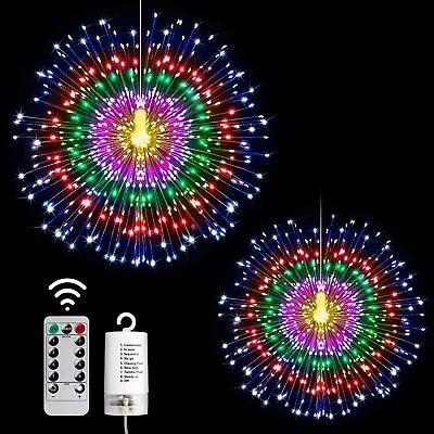 2 Pack Starburst String Lights Christmas Lights 225 LED 8 Modes Dimmable Wit... • $25.18