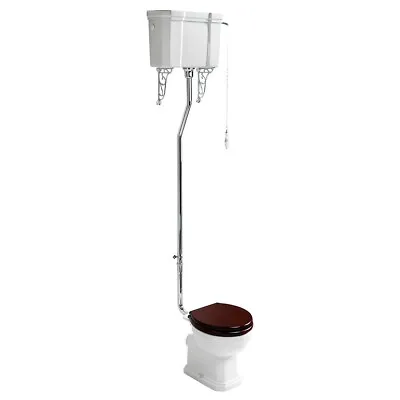 £676.95 • Buy Ideal Standard Waverley High Level Toilet With Cistern - Standard Mahogany Seat