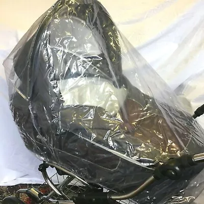 £25.97 • Buy Bebecar Maxibob Stylo Pram Carrycot Raincover To Fit Zip Access