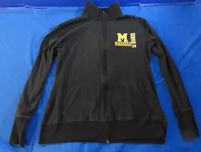 Usmc Marine Corps Semper Fi Black Full Zip Up Lightweight Thermal Jacket Small • $29.69