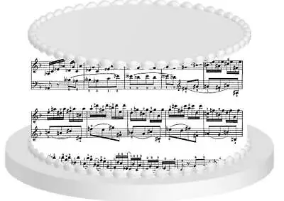 Music Notes Edible Cake Decoration Wrap • $14.99