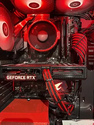 Red And Black Themed Rtx 3060 Ryzen 5 5600x PC • $560