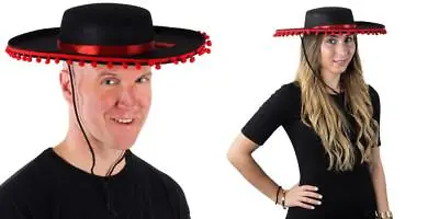 Funny Party Hats Matador Costume – Spanish Hat - Black And Red -...  • $38.70