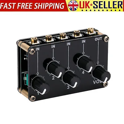 4-in-1-out Passive Mixer Module Stereo 4-Channel Passive Mixer Audio Mixer C7N5 • £15.19