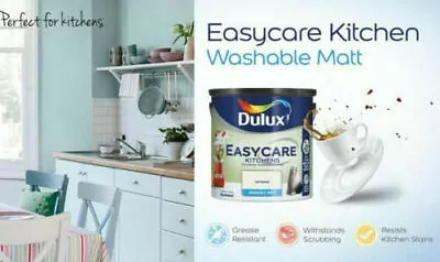 £26.78 • Buy Dulux Easycare Kitchen Paint Matt 1L 200 Colours Tinted To Order