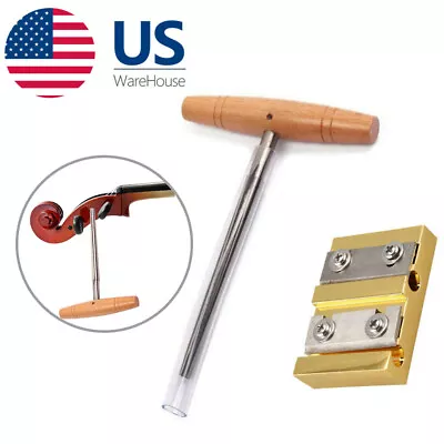 Guitar Violin Cello Peg Hole Reamer Shaver Taper Wood Handle For 3/4 4/4 Violin • $34.41