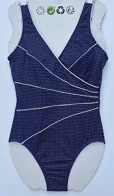 Swimsuit Miraclesuit Swimming Costume Kirkland Shape Control Padded UK10-12 US8 • £8.95