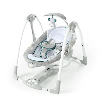 $64.50 • Buy Ingenuity ConvertMe Swing-2-Seat 2-in-1 Vibrating Portable Baby Swing, Gray
