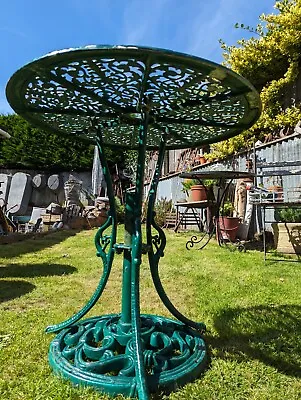 £60 • Buy Vintage Aluminium Garden Table & Umbrella Stand~Patio/Bistro~Garden Furniture~