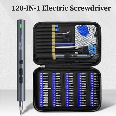 Mini Electric Rechargeable Cordless Screwdriver Precision Repair Set Tool W/Bit • $29.99