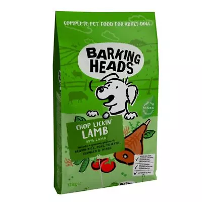£18.98 • Buy Barking Heads Chop Lickin Lamb Dry Adult Dog Food Joint & Digestion 2 / 12 Kg