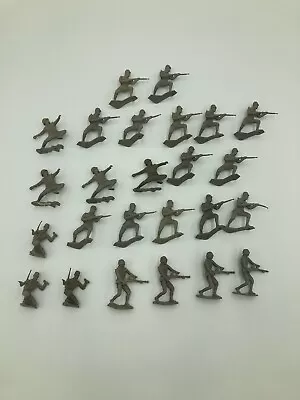 Large Vintage Lot Of Marx WWII Japanese Toy Soldiers - ORIGINAL - Grey • $29.99