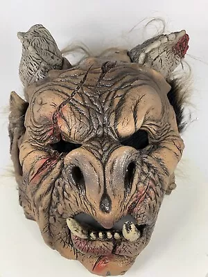 Rosart  Halloween Gargoyle Monster Mask Horns Scary Spooky Teeth Fear • $24.99